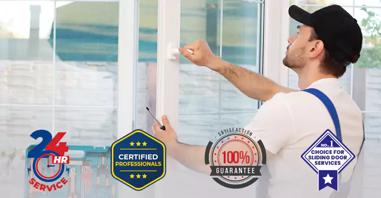 Balcony Glass Door Repair Near Me in North Palm Beach