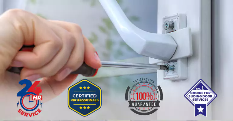 Broken Patio Door Handle Repair in North Palm Beach