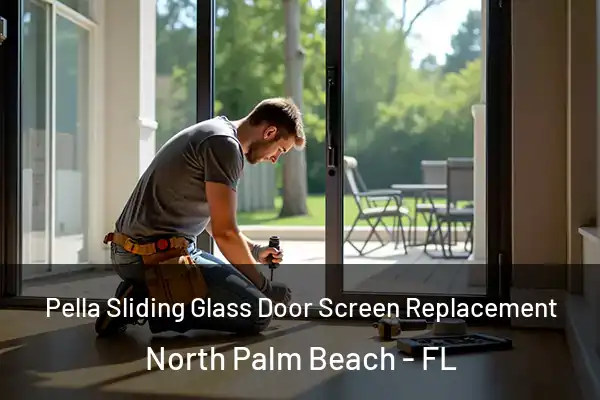 Pella Sliding Glass Door Screen Replacement North Palm Beach - FL